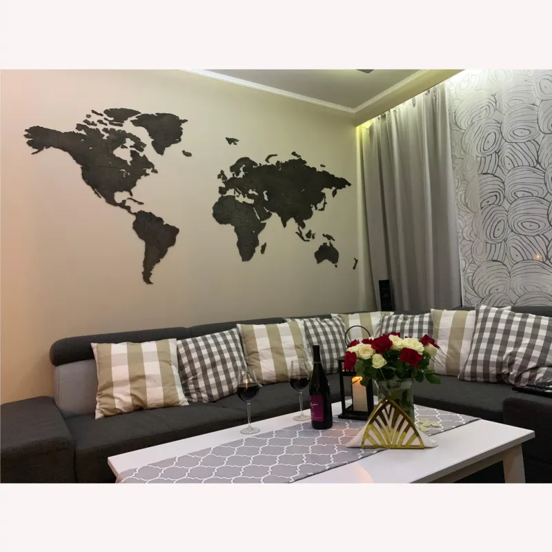 Mappa Da Parete in legno 150x70 senza bordi colore legno Palissando Sikorka Offerta Limitata